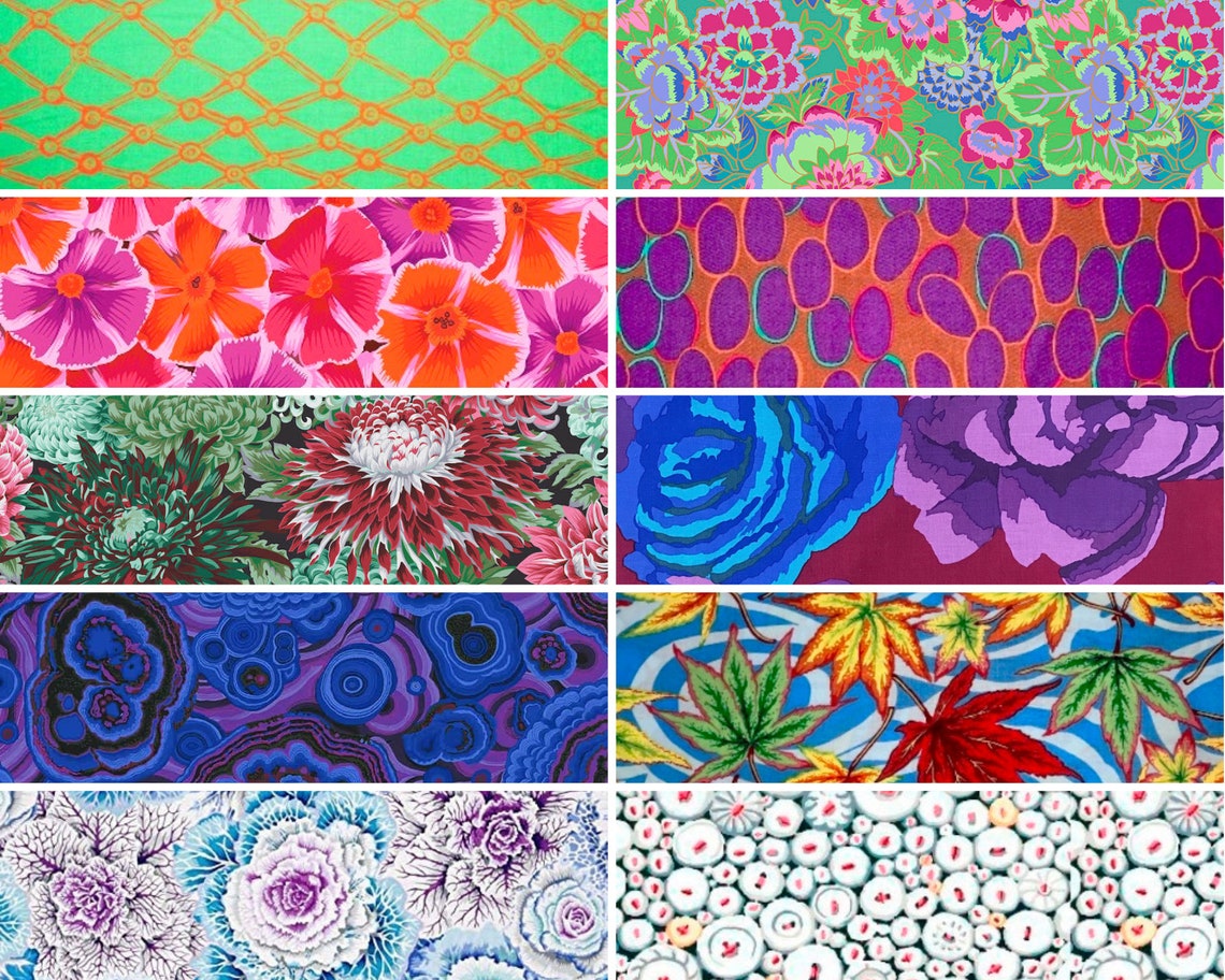 Kaffe Fassett Collective Fabric Quilting Craft Sewing Charms Etsy