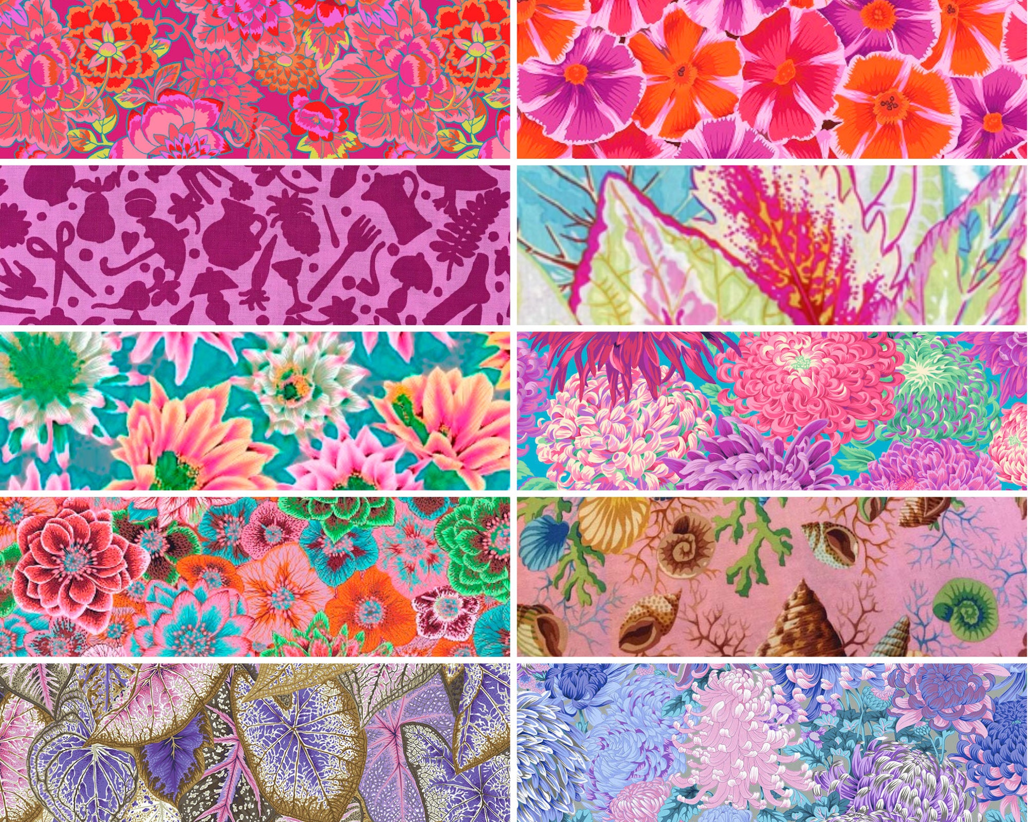 Kaffe Fassett Collective Fabric Quilting Craft Sewing Charms Etsy