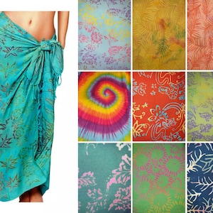 Batik A Grade Rayon Sarong-Abdeckung Alle Bademode Beachwear Wrap Schal Alle NEUEN LAGER!