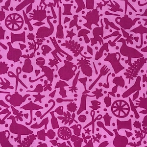 Folk Art Pink- Kaffe Fassett Collective Designer Cotton Fat Quarter or Half Meter