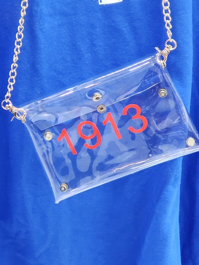 AKA Clear Cross Body Bag delta Sigma Theta Clear Cross Body Etsy