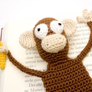 Monkey Bookmark Crochet Pattern Amigurumi PDF Pattern image 8