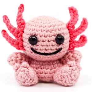 Mini Axolotl Crochet Pattern Amigurumi PDF Pattern image 1