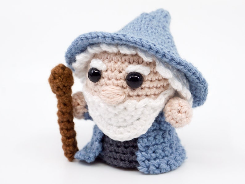 Mini Mage & Wizard Crochet Pattern Amigurumi PDF Pattern image 1