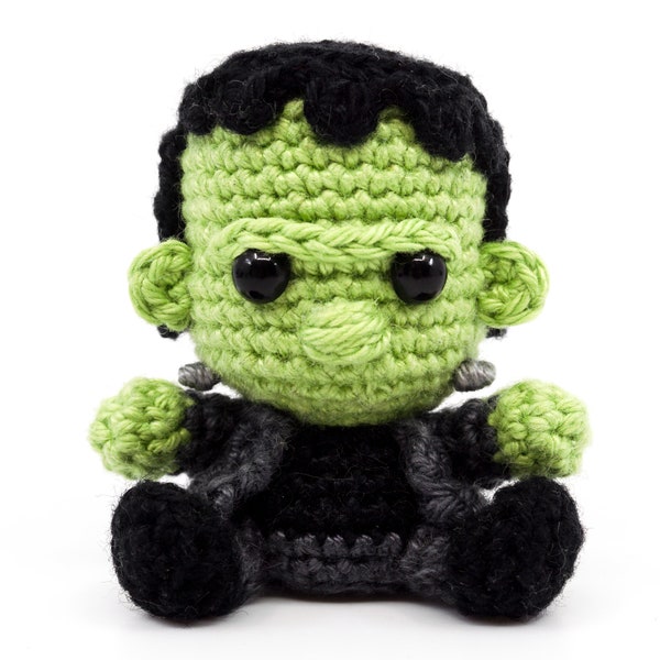 Mini Frankenstein's Monster Crochet Pattern | Amigurumi PDF Pattern