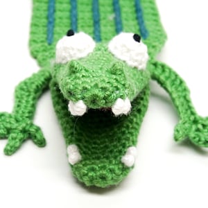 Crocodile Bookmark Crochet Pattern Amigurumi PDF Pattern image 5