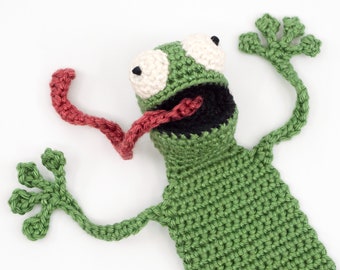 Amigurumi Frosch Lesezeichen Häkelanleitung