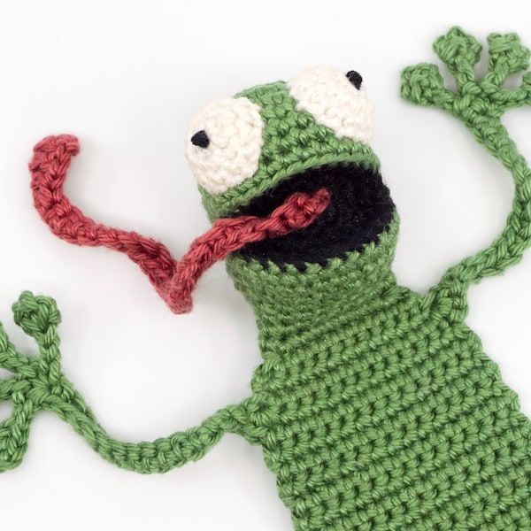 Patrón de Crochet Rana Marcapáginas | Patrón Amigurumi en PDF