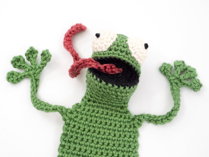 Amigurumi Frosch Lesezeichen Häkelanleitung Bild 8