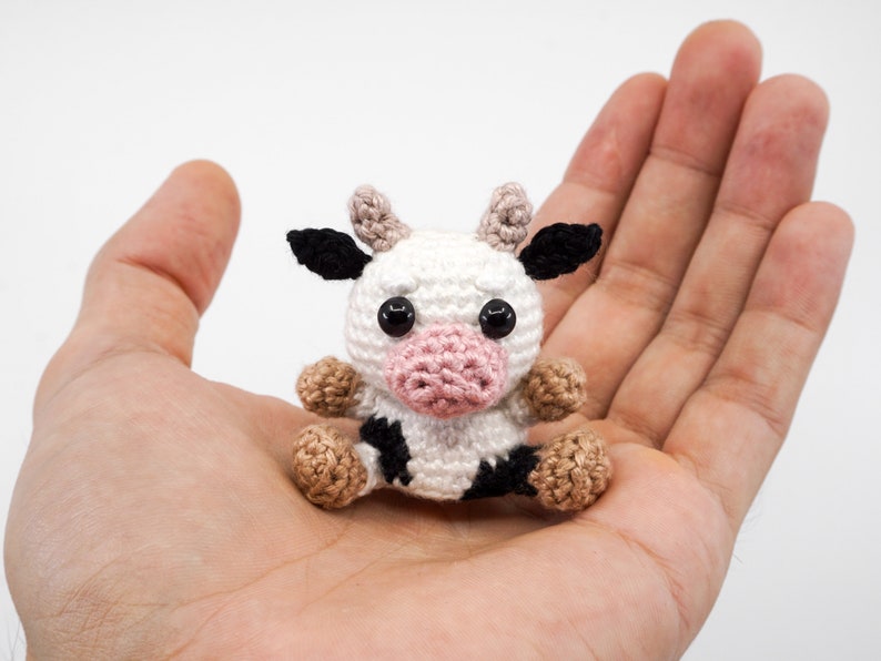 Mini Cow Crochet Pattern Amigurumi PDF Pattern Etsy UK