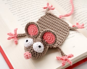 Mouse Bookmark Crochet Pattern | Amigurumi PDF Pattern