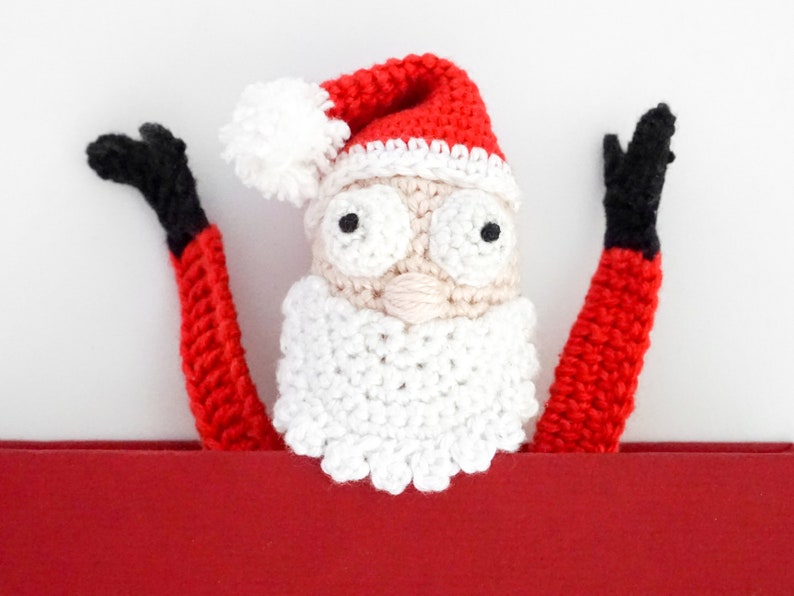 Santa Bookmark Crochet Pattern Amigurumi PDF Pattern image 5