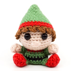 Mini Weihnachtself Häkelanleitung Amigurumi PDF Anleitung Bild 1