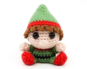 Mini Weihnachtself  Häkelanleitung | Amigurumi PDF Anleitung