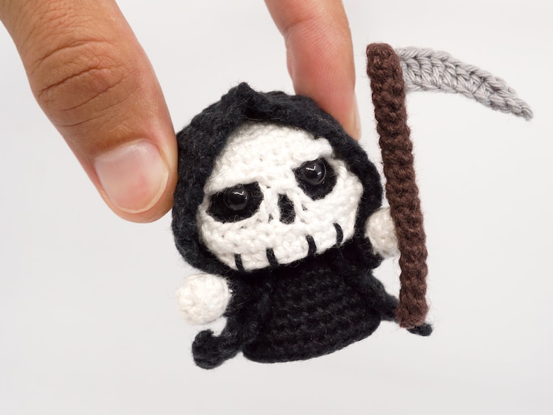 Mini Grim Reaper Crochet Pattern Amigurumi PDF Pattern image 5