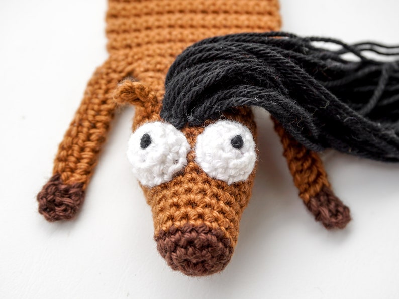 Horse and Unicorn Bookmark Crochet Pattern Amigurumi PDF Pattern image 2