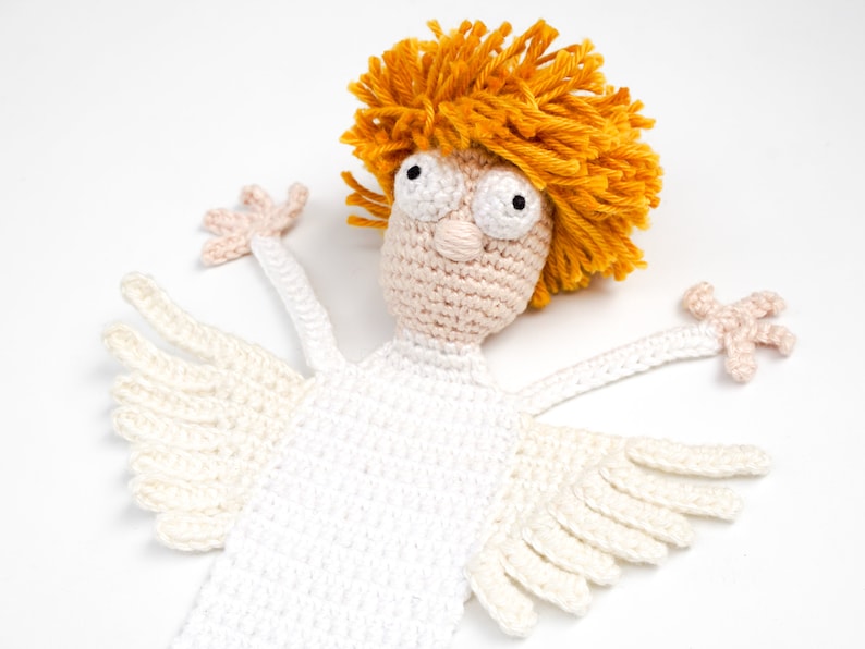 Angel Bookmark Crochet Pattern Amigurumi PDF Pattern 画像 4