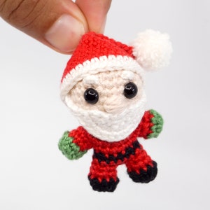 Mini Noso Weihnachtsmann Häkelanleitung Amigurumi PDF Anleitung Bild 2