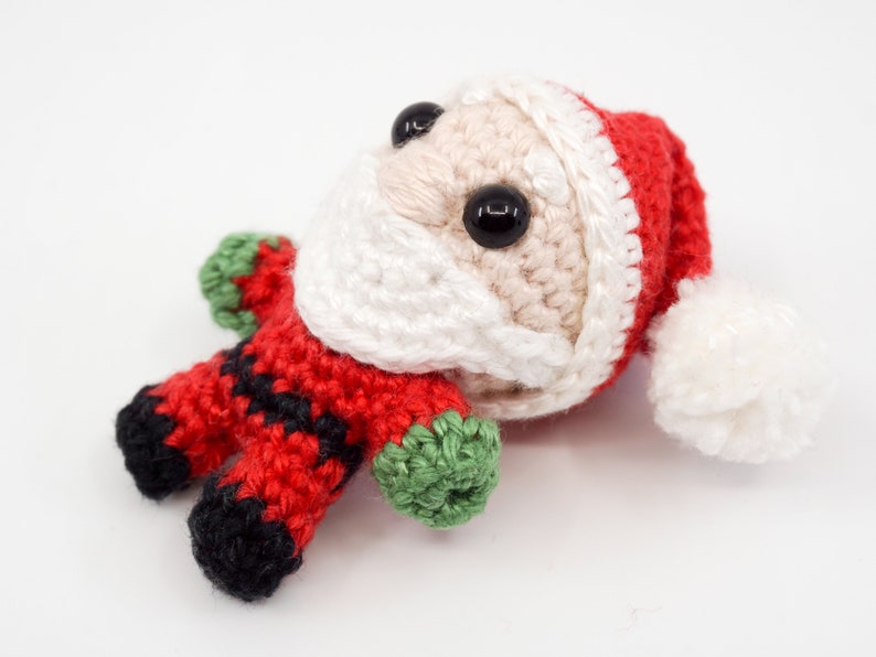 Mini Noso Weihnachtsmann Häkelanleitung Amigurumi PDF Anleitung Bild 9