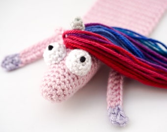 Pferd und Einhorn Lesezeichen Häkelanleitung | Amigurumi PDF Anleitung