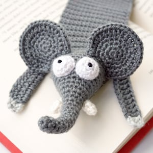 Elefant Lesezeichen Häkelanleitung Amigurumi PDF Anleitung Bild 5