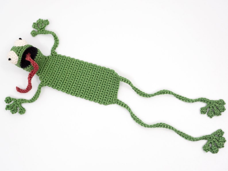 Amigurumi Frosch Lesezeichen Häkelanleitung Bild 3