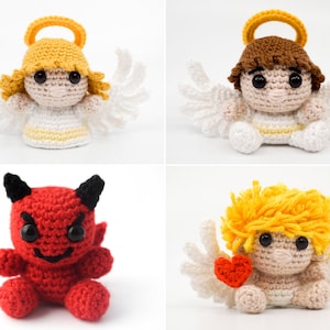 Heaven and Hell PDF Crochet Pattern Bundle | Amigurumi PDF Patterns