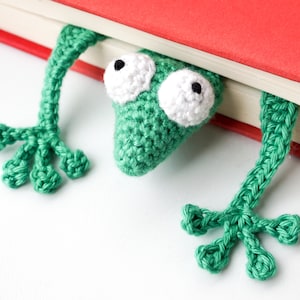 Gecko Lesezeichen Häkelanleitung Amigurumi PDF Anleitung Bild 1