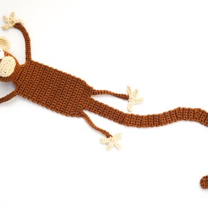 Monkey Bookmark Crochet Pattern Amigurumi PDF Pattern image 4