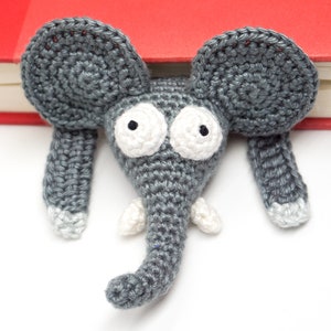 Elefant Lesezeichen Häkelanleitung Amigurumi PDF Anleitung Bild 2