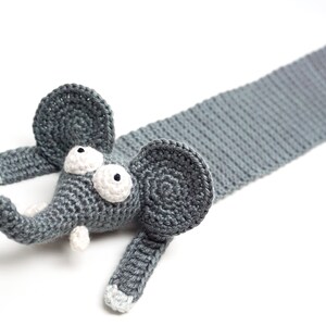 Elefant Lesezeichen Häkelanleitung Amigurumi PDF Anleitung Bild 4