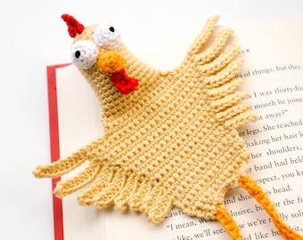 Chicken Bookmark Crochet Pattern | Amigurumi PDF Pattern