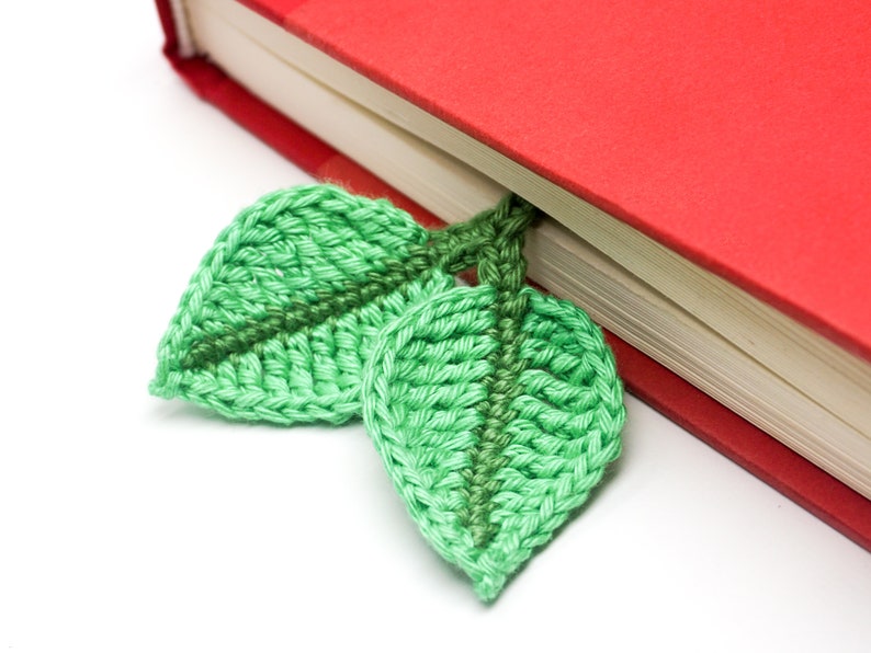 Leaf Bookmark Crochet Pattern Amigurumi PDF Pattern zdjęcie 4