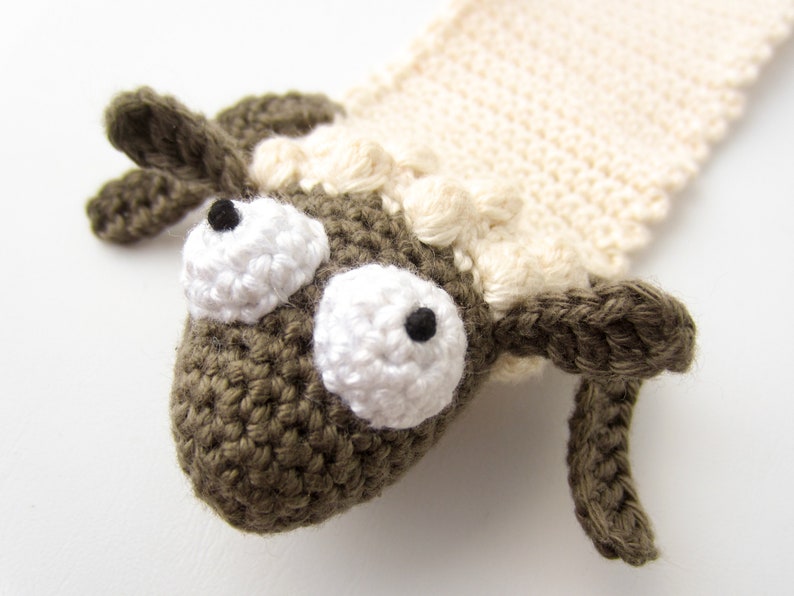 Sheep Bookmark Crochet Pattern Amigurumi PDF Pattern image 3