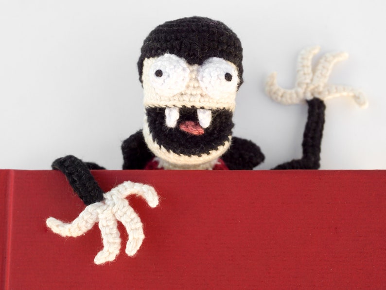 Vampire Bookmark Crochet Pattern Amigurumi PDF Pattern image 8