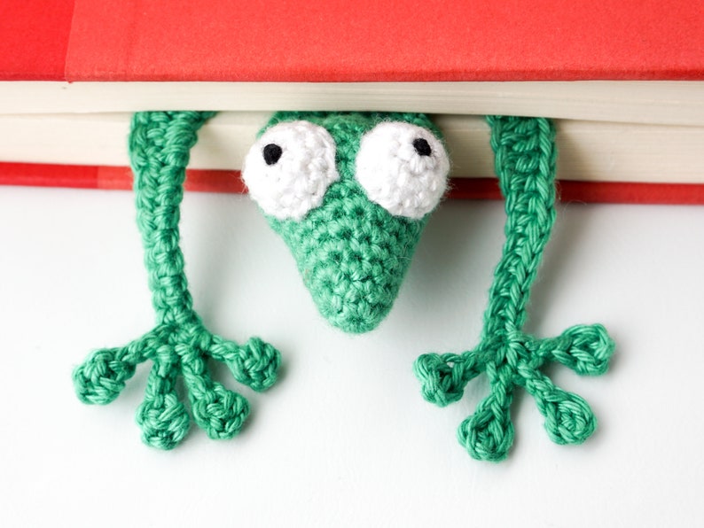 Gecko Lesezeichen Häkelanleitung Amigurumi PDF Anleitung Bild 4