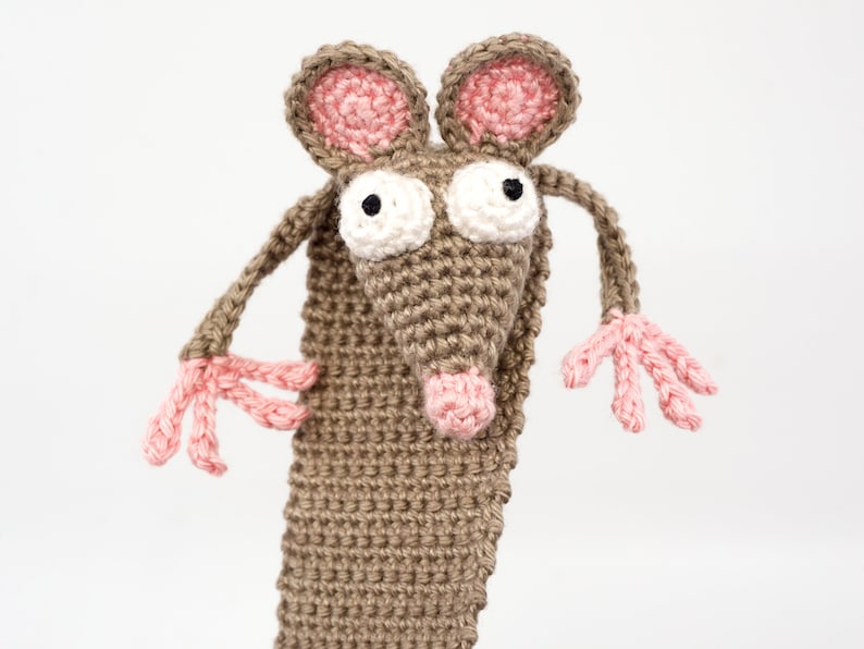 Rat Bookmark Crochet Pattern Amigurumi PDF Pattern image 9