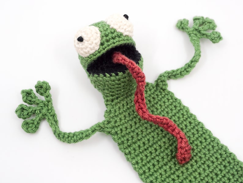 Amigurumi Frosch Lesezeichen Häkelanleitung Bild 7