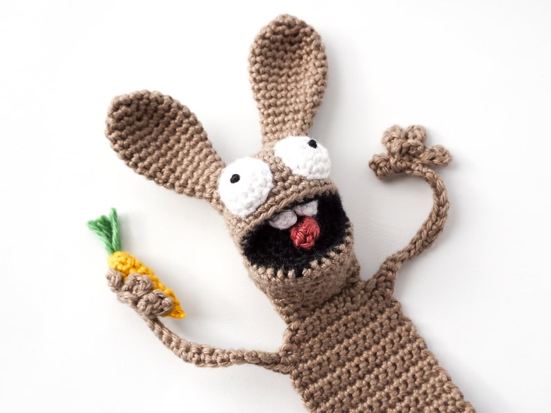 Hasen Lesezeichen Häkelanleitung Amigurumi PDF Anleitung Bild 1