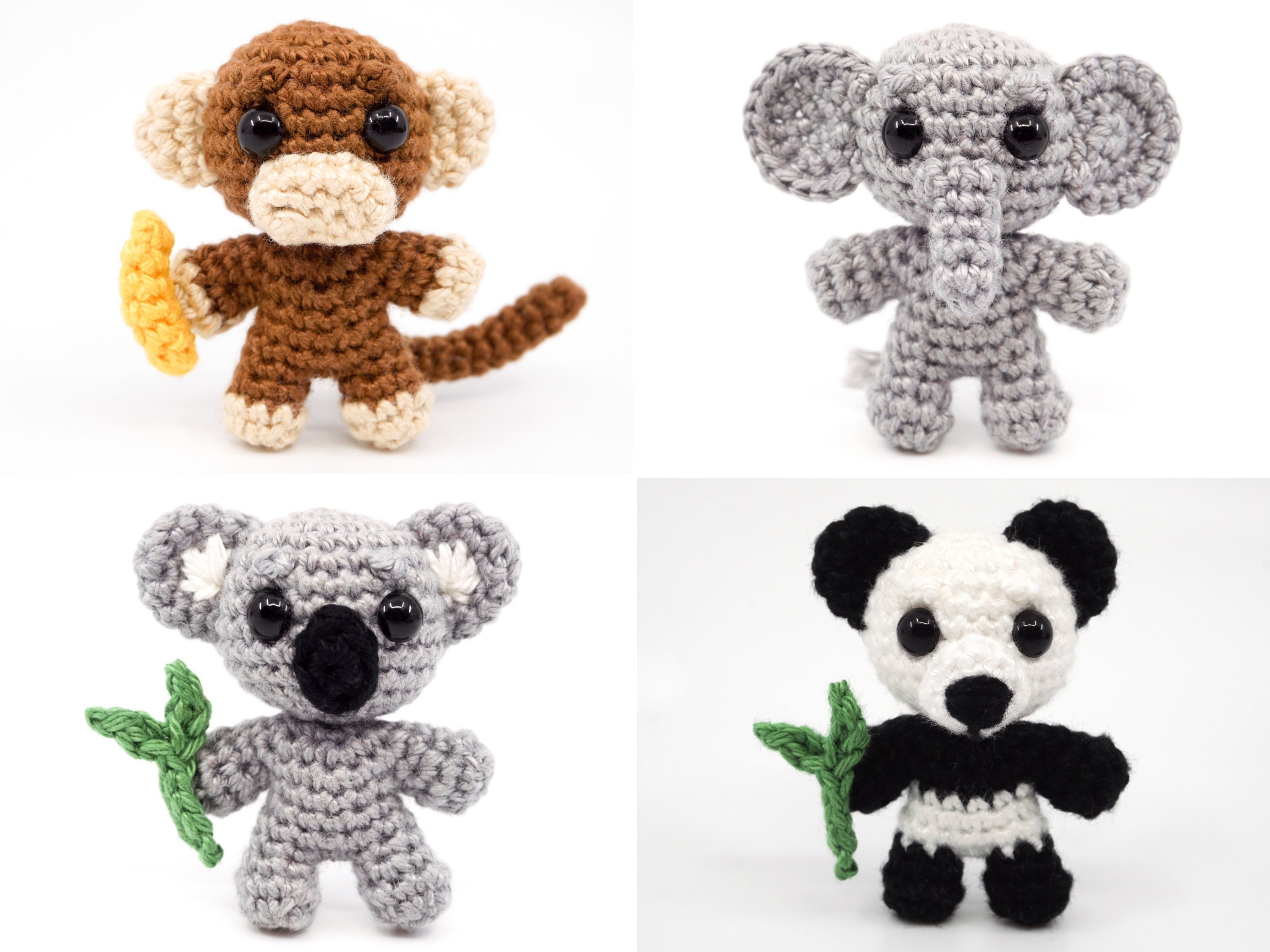 Jungle Animals PDF Crochet Pattern Bundle Amigurumi PDF Etsy