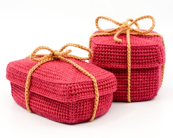 Reusable Gift Box Crochet Pattern | Amigurumi PDF Pattern