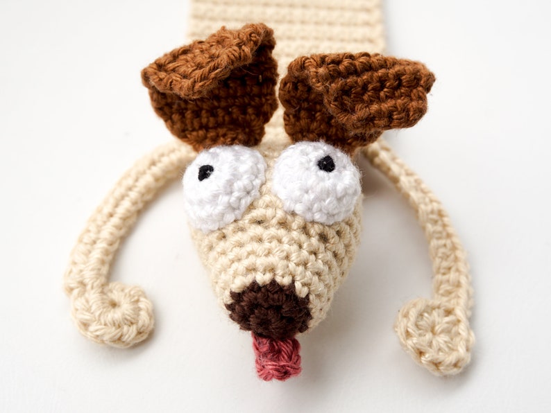 Hound Bookmark Crochet Pattern Amigurumi PDF Pattern immagine 4