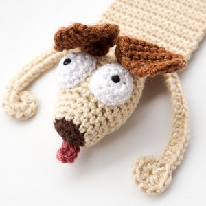 Hound Bookmark Crochet Pattern Amigurumi PDF Pattern immagine 1