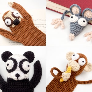 Animales Marcapáginas Paquete de Patrones de Crochet PDF | Patrones Amigurumi en PDF