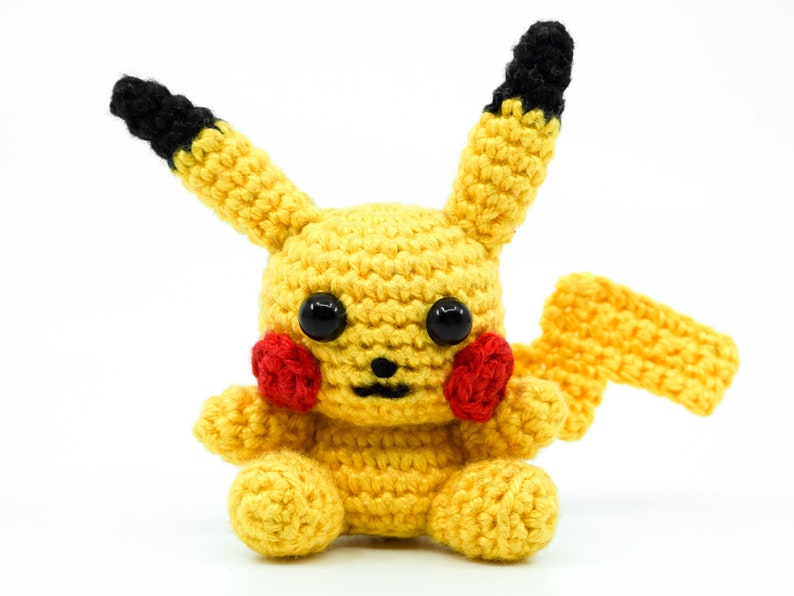 Mini Pikachu Crochet Pattern  Amigurumi PDF Pattern image 1