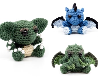 Monster PDF Crochet Pattern Bundle by Supergurumi