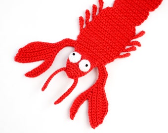 Lobster Bookmark Crochet Pattern | Amigurumi PDF Pattern