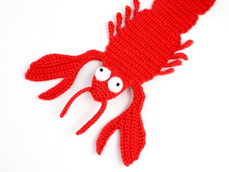 Lobster Bookmark Crochet Pattern Amigurumi PDF Pattern image 1