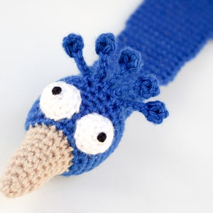 Peacock Bookmark Crochet Pattern | Amigurumi PDF Pattern