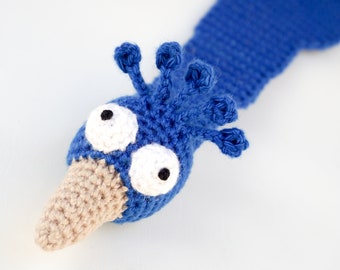 Peacock Bookmark Crochet Pattern | Amigurumi PDF Pattern